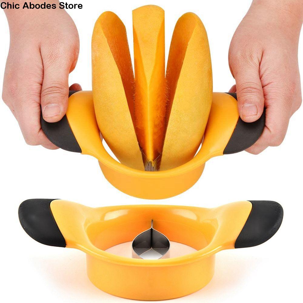 Mango Splitter Tool - ultra-sharp core remover stainless blades fruit