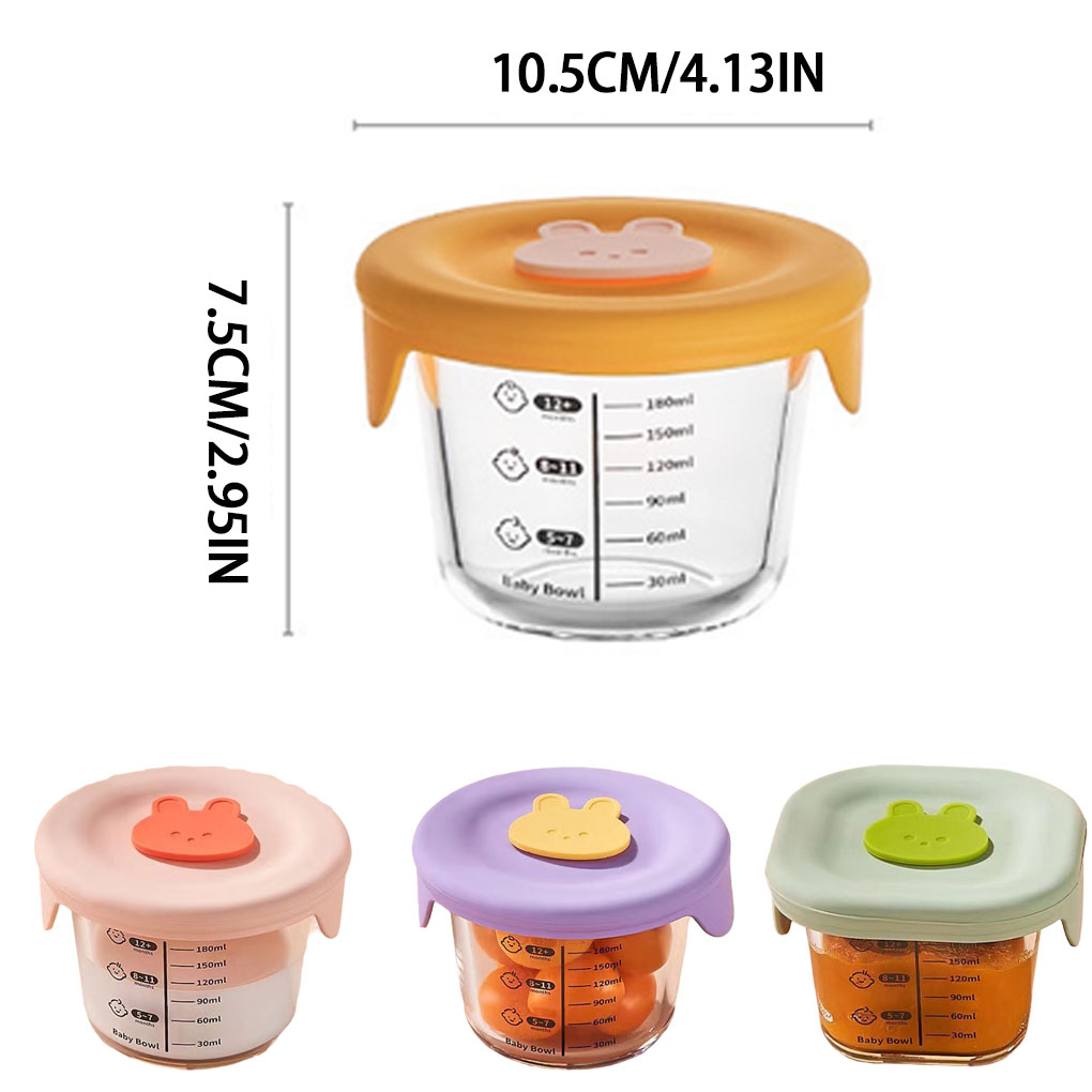 Meal Prep Plan - 4 PCS Mini Glass Bowl with