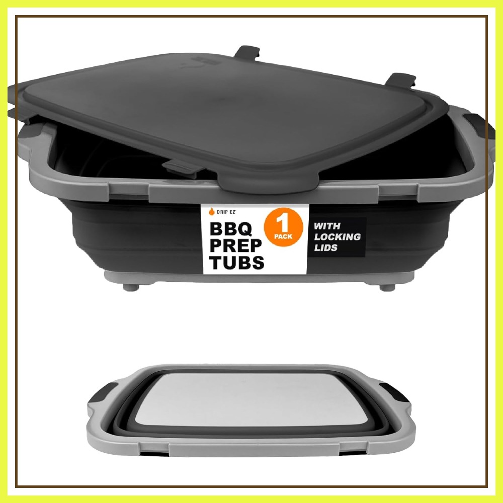 Meal Prep Cutting - Collapsible BBQ Prep Tub XL -