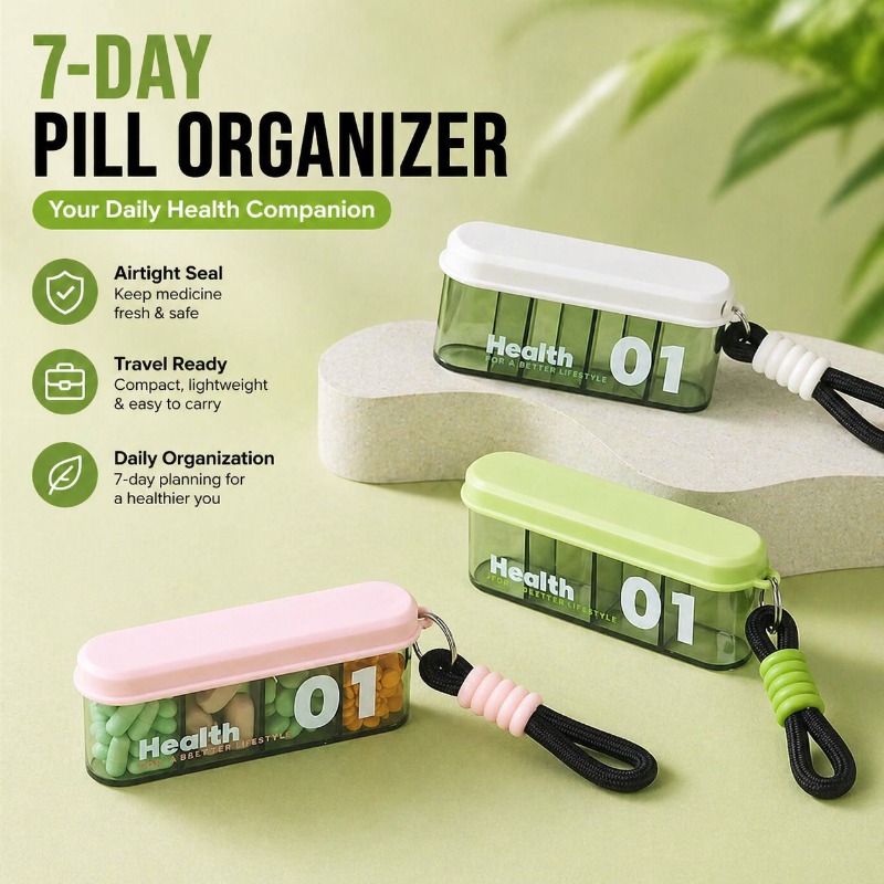 Meal Prep Organizer - Daily Three Meal Pill Organizer Seven