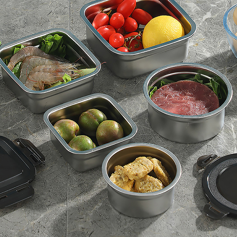 Meal Prep Plan - Stainless Steel Food Container Fresh Keeping