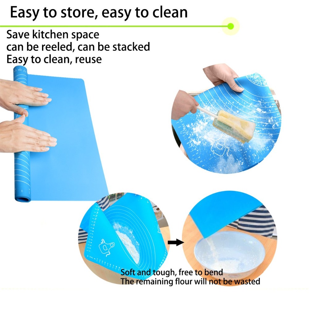70/50/40cm Silicone Baking Mat – Food Prep Mat Bewertung und Preis