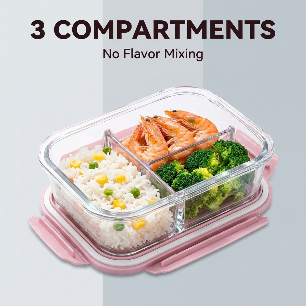 Cute Pink Glass Meal Prep Cont – Meal Prep Healthy Lunch Bewertung und Preis