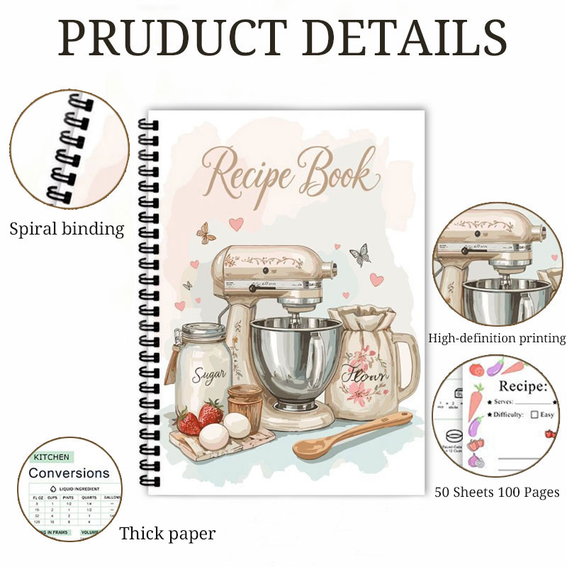 Recipe Journal 100 Sheets Blan – Meal Prep Plan Bewertung und Preis