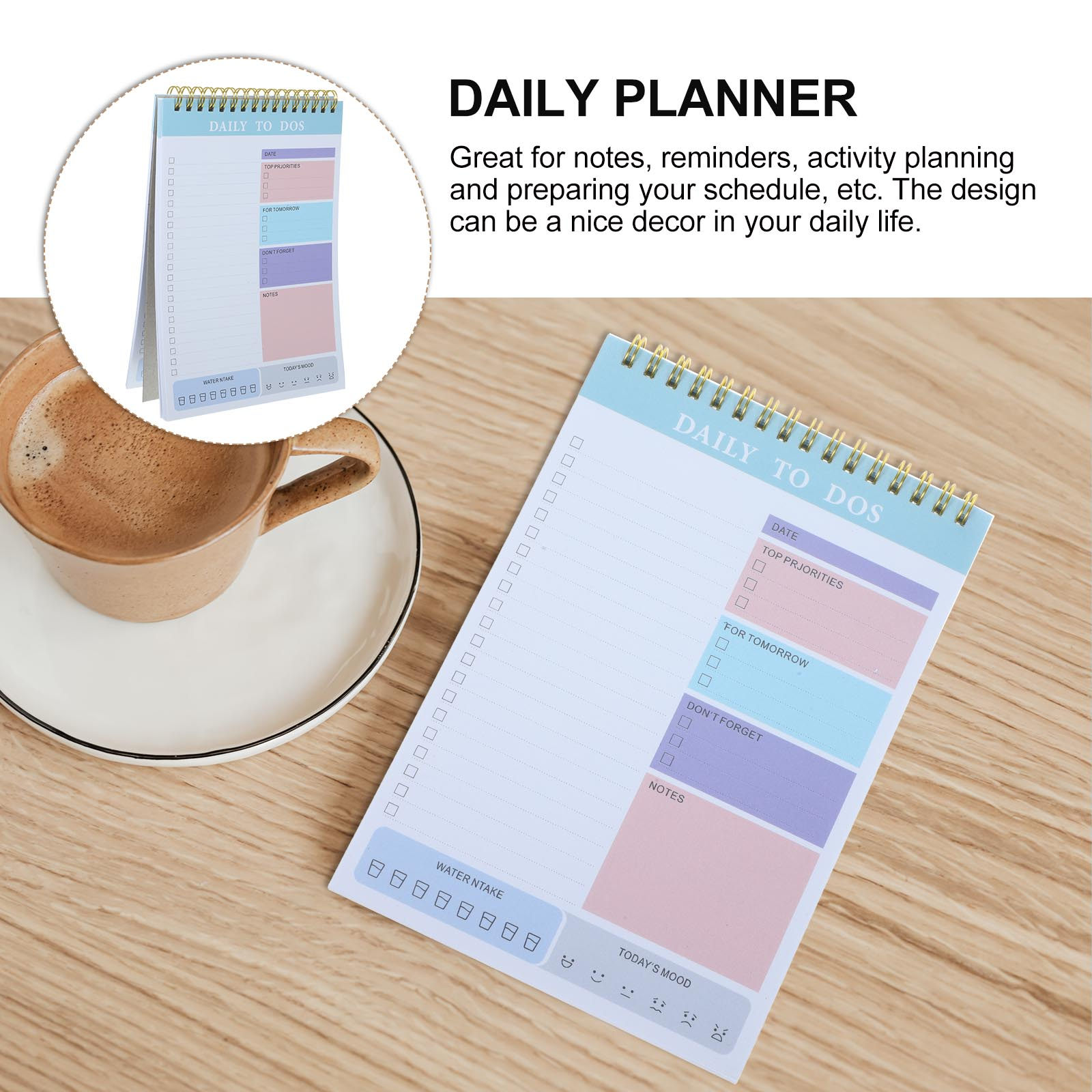 A5 Daily Planner Notepad Tear  – Meal Prep Plan Bewertung und Preis