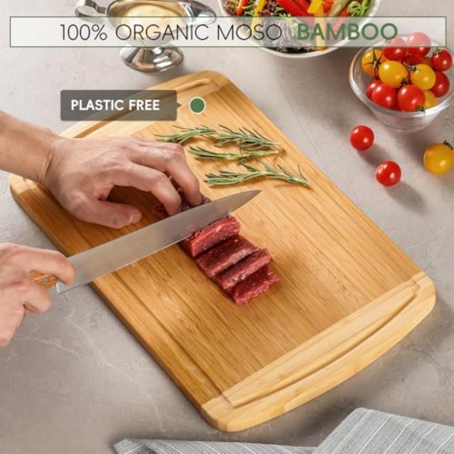 Large Wooden Cutting Board for – Meal Prep Cutting Bewertung und Preis