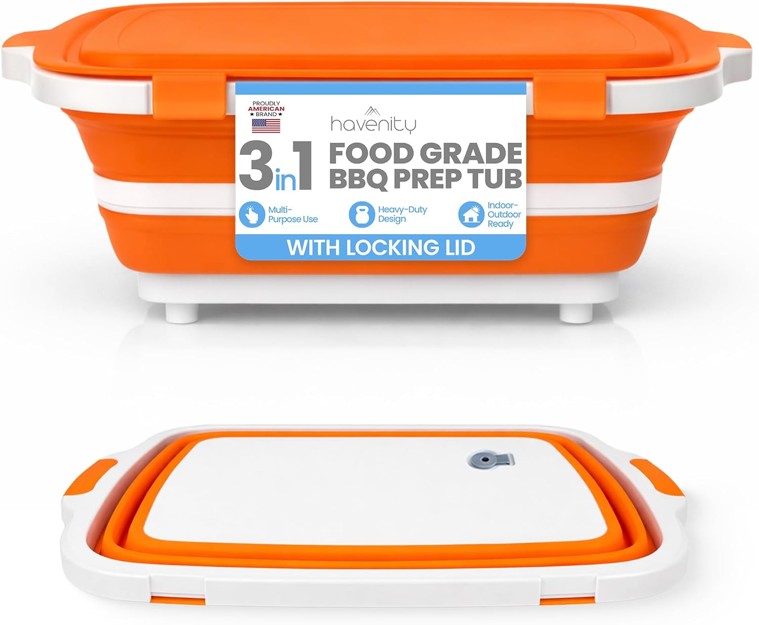 8L Collapsible BBQ Prep Tub wi – Meal Prep Cutting Bewertung und Preis