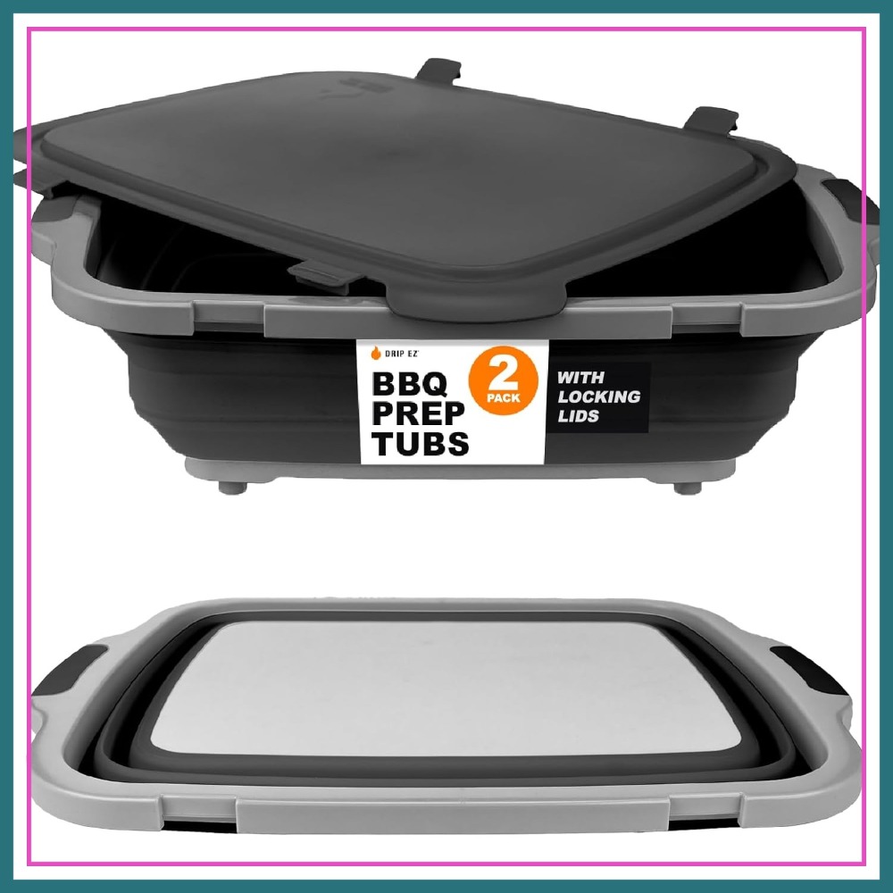 Collapsible BBQ Prep Tubs 2-Pi – Meal Prep Cutting Bewertung und Preis