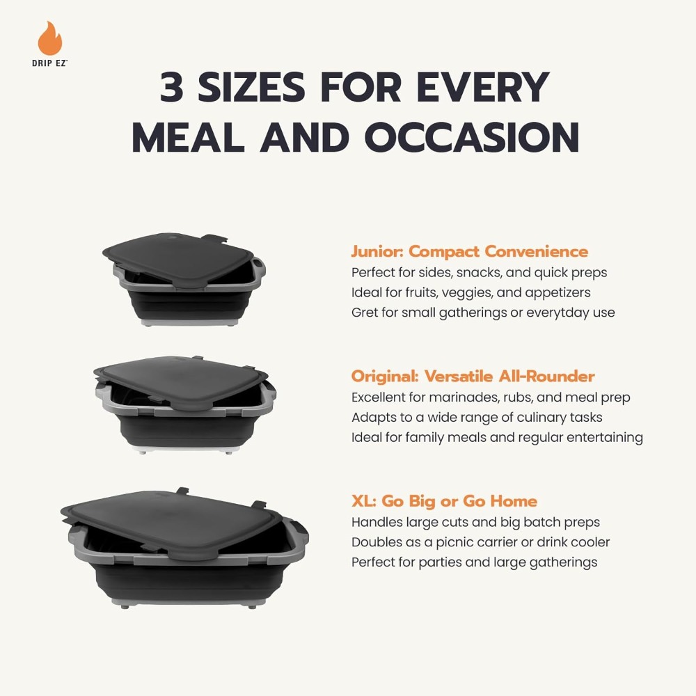 Collapsible BBQ Prep Tubs 2-Pi – Meal Prep Cutting Bewertung und Preis