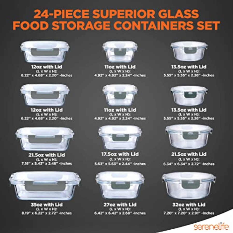 24 Pcs Glass Storage Container – Pro Meal Prep Bewertung und Preis