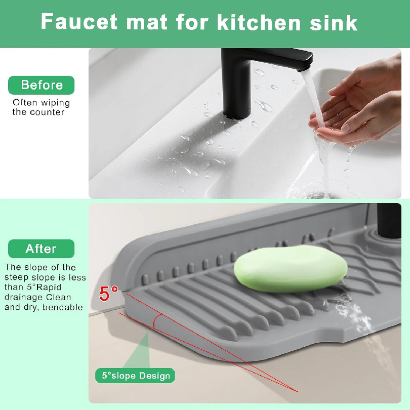Non-slip silicone kitchen drai – Food Prep Mat Bewertung und Preis