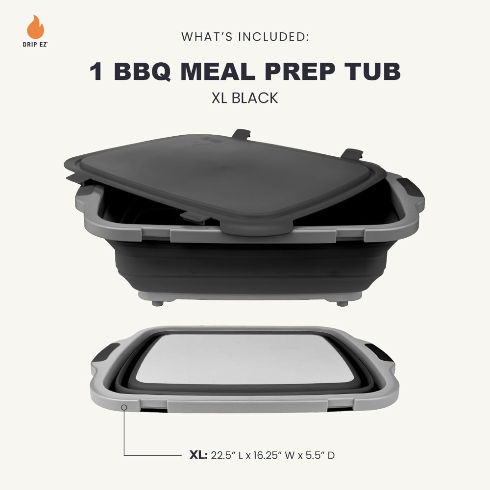 Collapsible BBQ Prep Tub XL -  – Meal Prep Cutting Bewertung und Preis