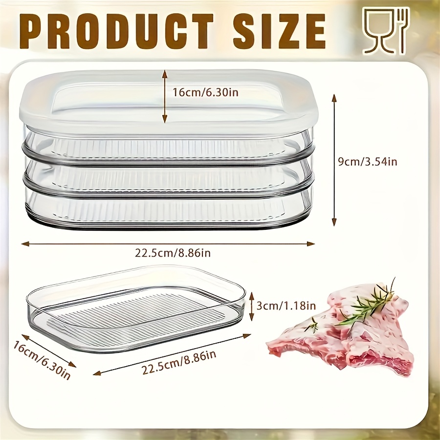 Meat Container for Fridge, Sta – Meal Prep Cutting Bewertung und Preis