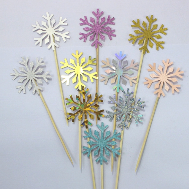 10 Pcs Snowflake Cupcake Toppe – Meal Prep Frozen Bewertung und Preis