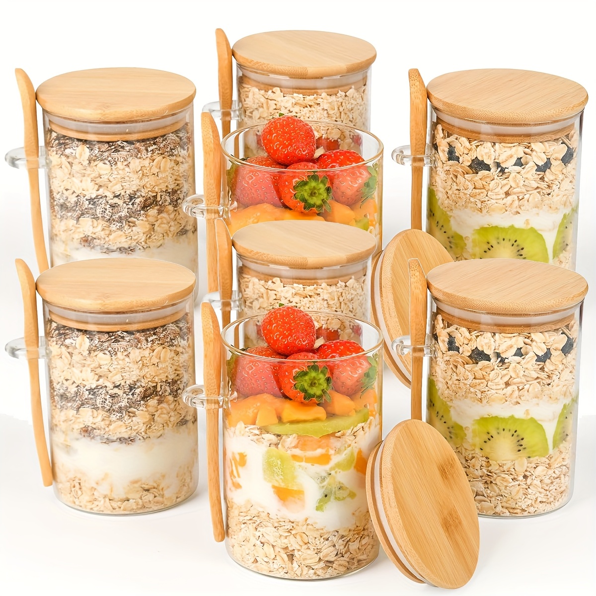 Set of 4 Or 8pcs of 16Oz Glass – Meal Prep Or Prep Meal Bewertung und Preis