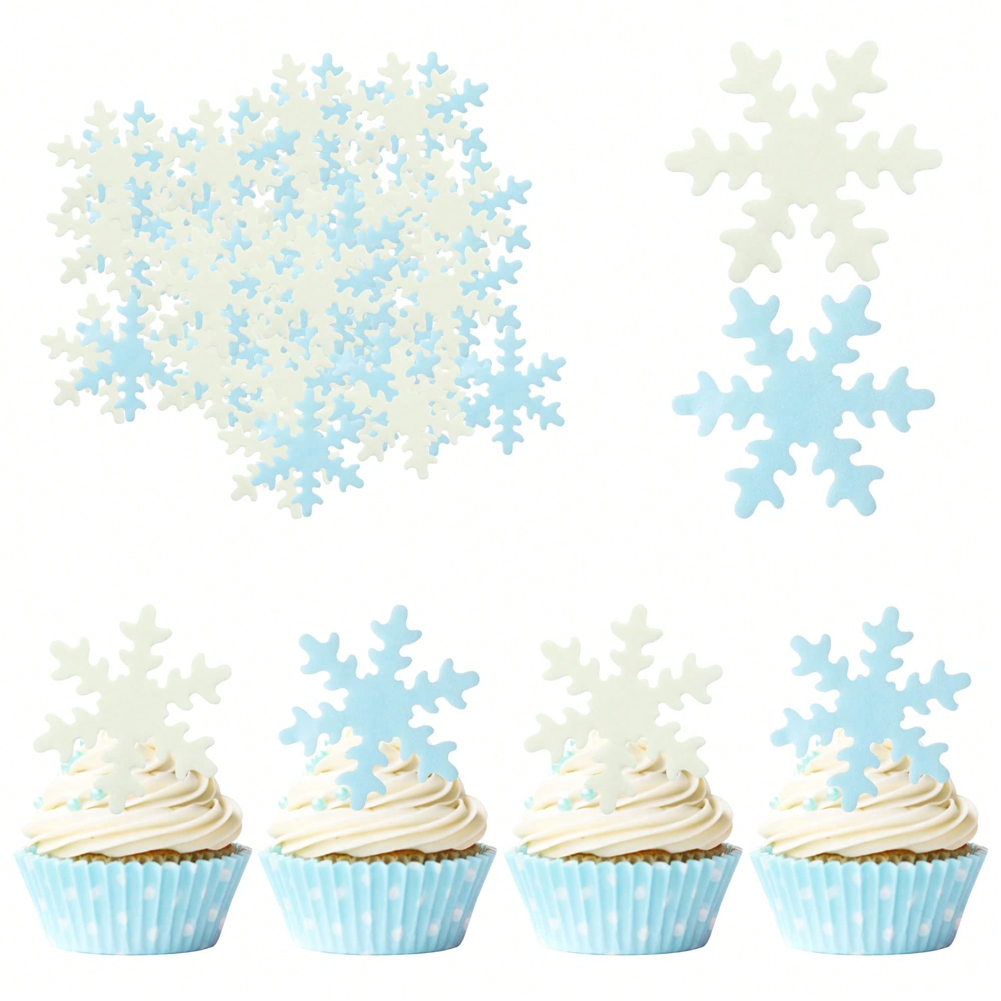 50Pcs Blue White Cupcake Toppe – Meal Prep Frozen Bewertung und Preis
