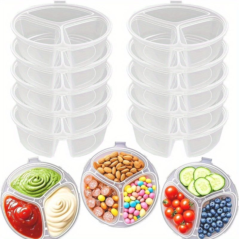 Round 3-Compartment Disposable – Meal Prep Restaurant Bewertung und Preis