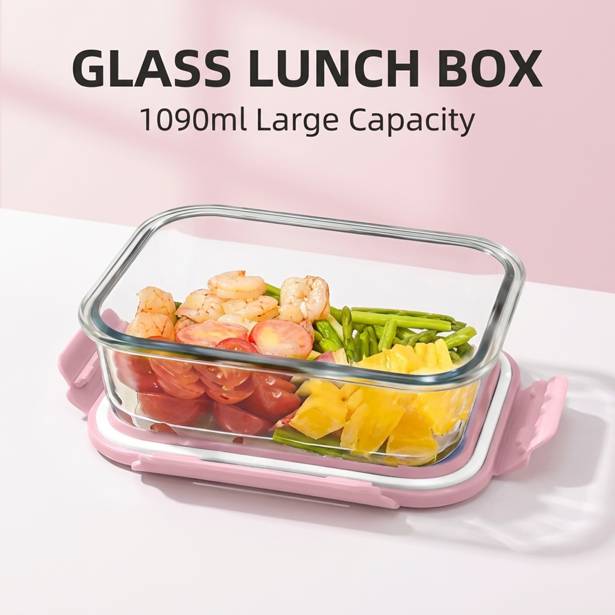 Portable Pink Glass Meal Prep  – Meal Prep Healthy Lunch Bewertung und Preis