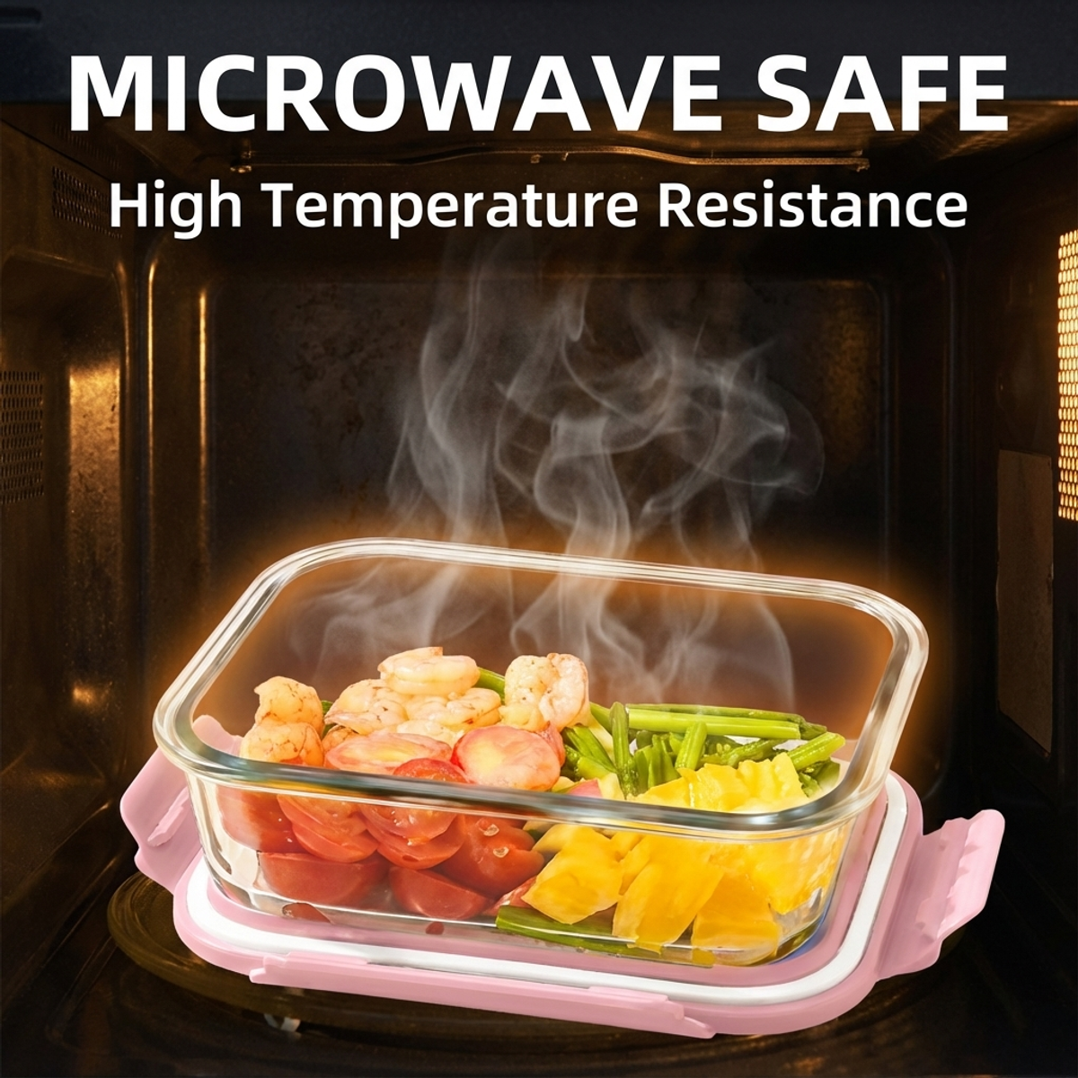 Portable Pink Glass Meal Prep  – Meal Prep Healthy Lunch Bewertung und Preis