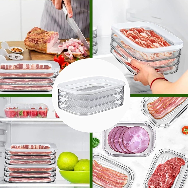 Meat Container for Fridge, Sta – Meal Prep Cutting Bewertung und Preis