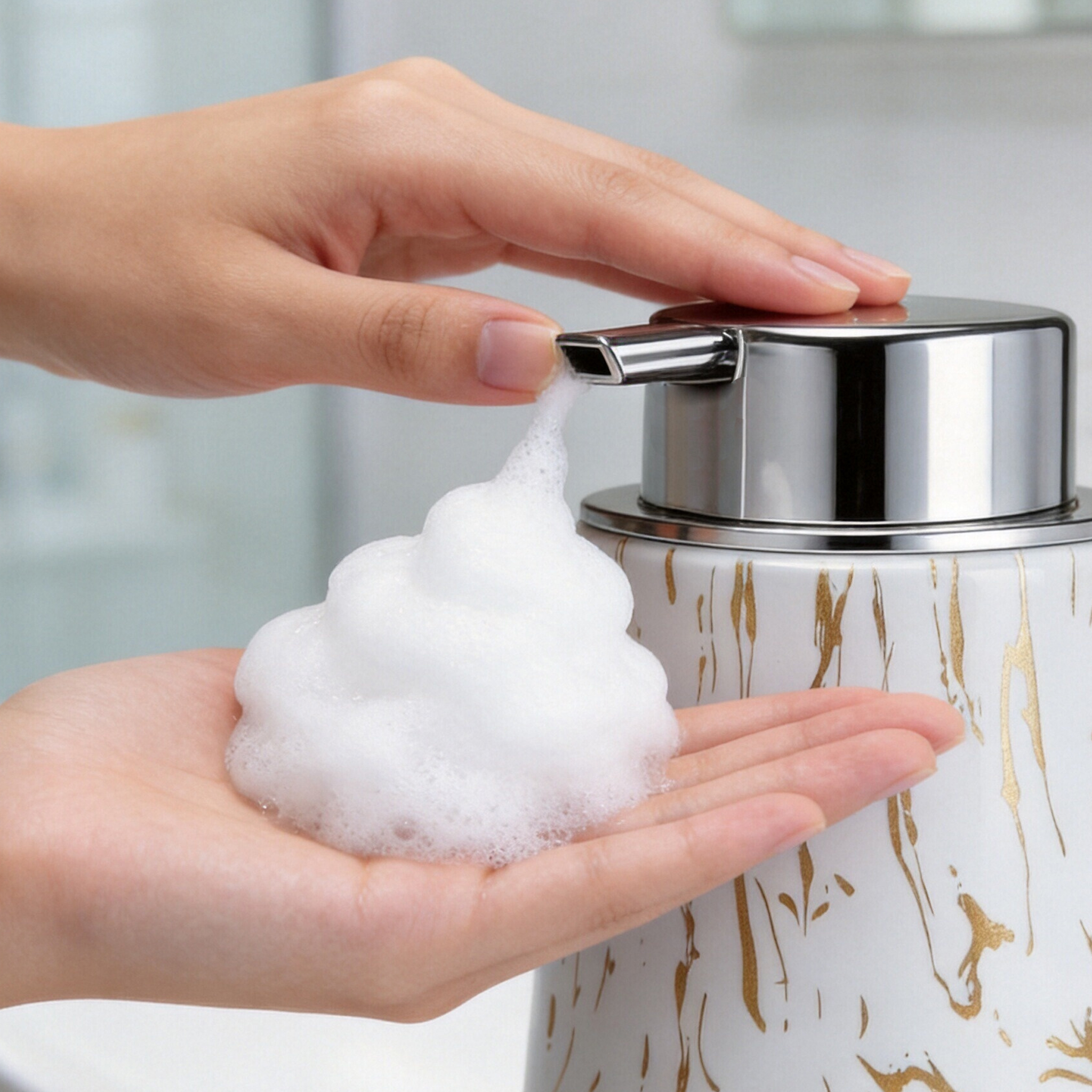 Elegant Bathroom Foam Soap Dis – Meal Prep Organizer Bewertung und Preis