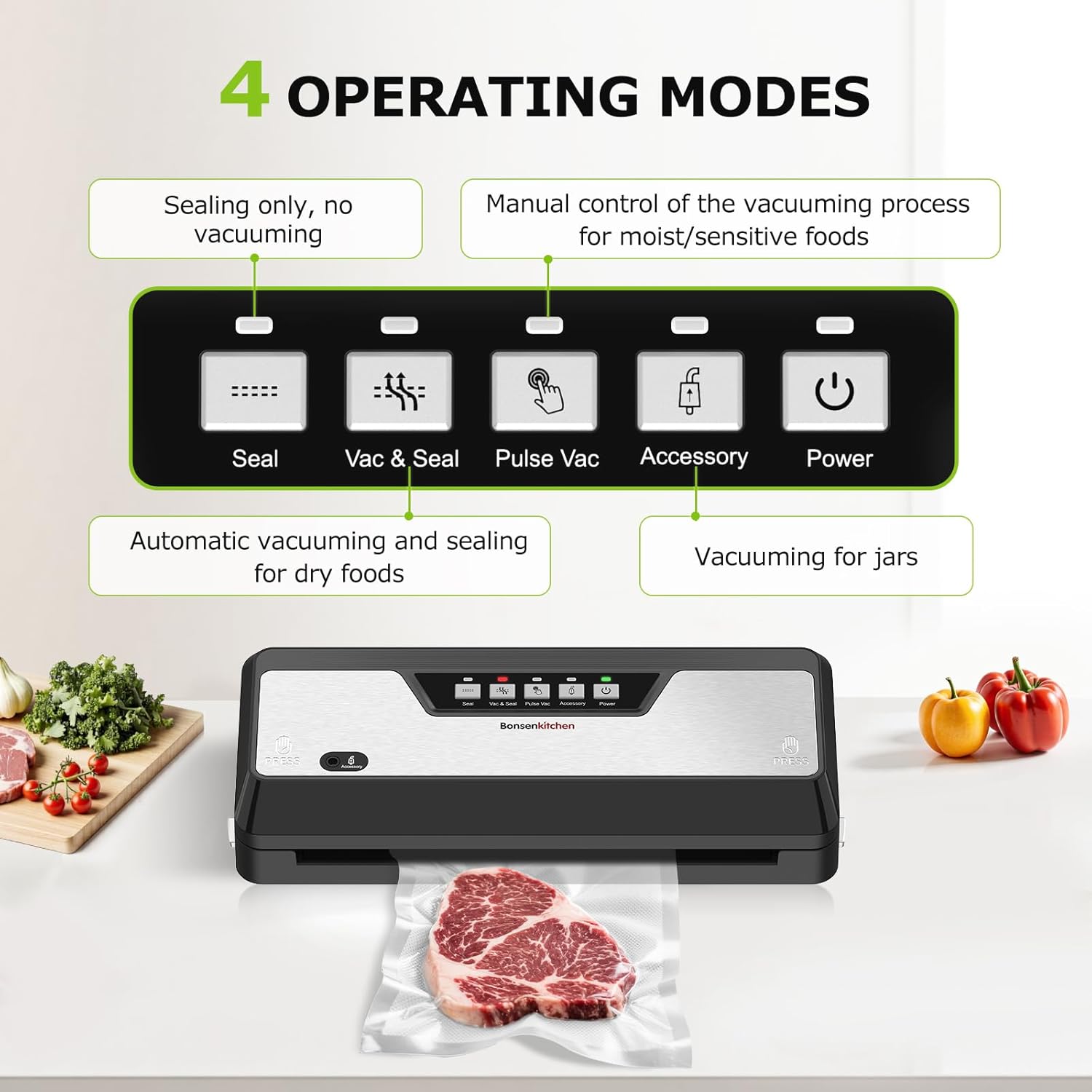 Vacuum Sealer Machine with Bui – Meal Prep Cutting Bewertung und Preis