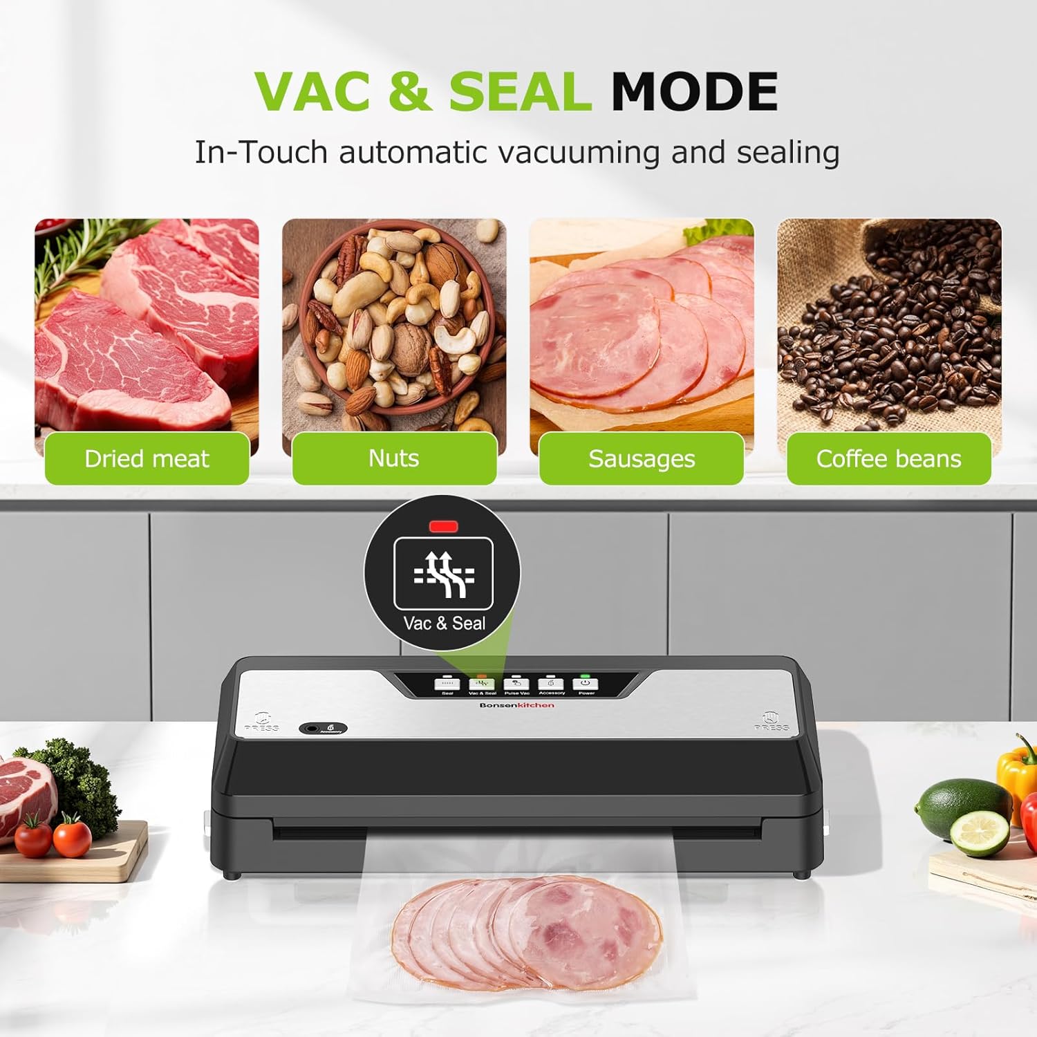Vacuum Sealer Machine with Bui – Meal Prep Cutting Bewertung und Preis