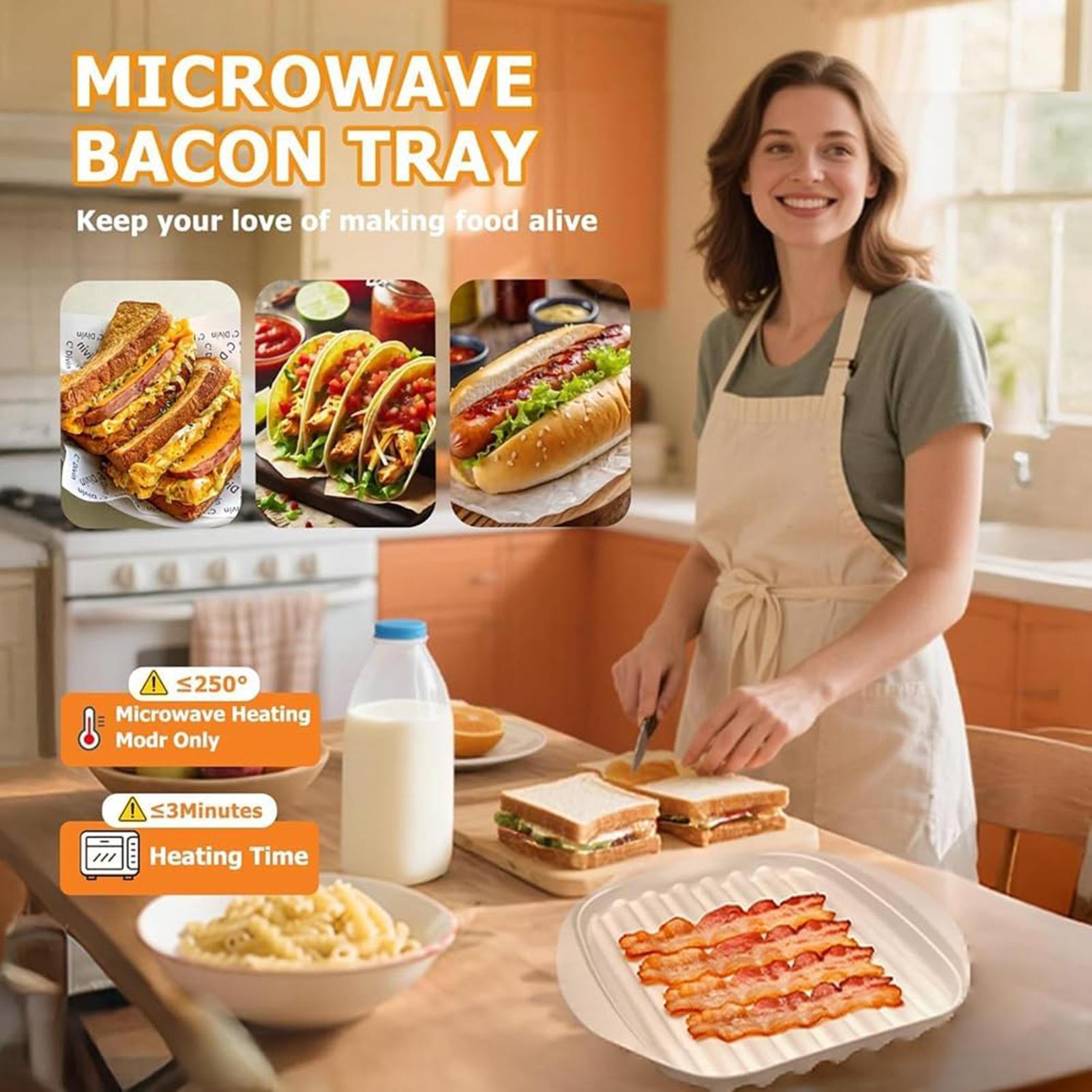 Microwave Bacon Tray Non-Stick – Meal Prep Hot Dogs Bewertung und Preis